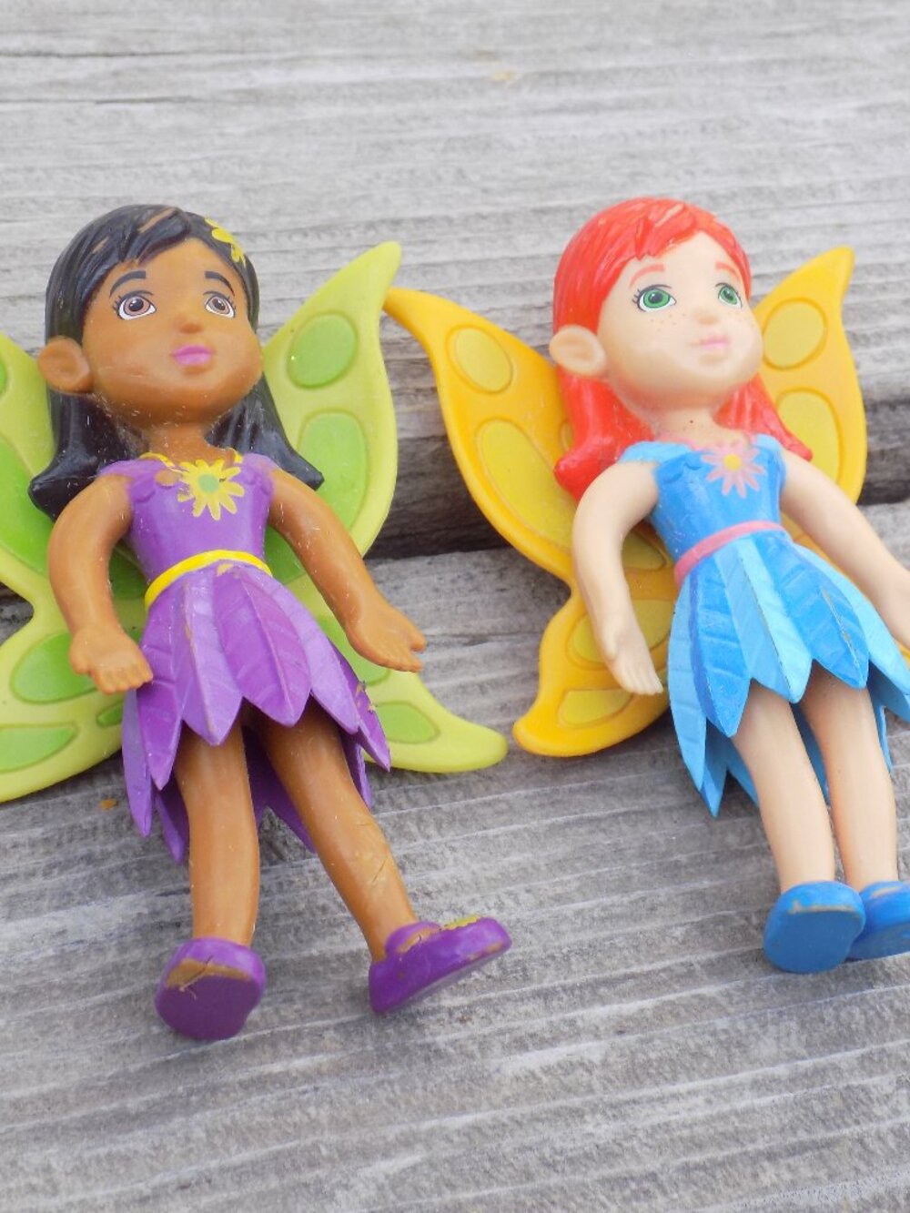 FAIRY DOLLS, 3 SMALL  Toys, Cake  Toppers, Gift, *